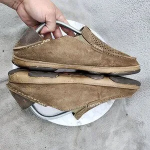 OluKai | Shoes | Olukai Shoes Mens Size 9 Brown Leather Slip 